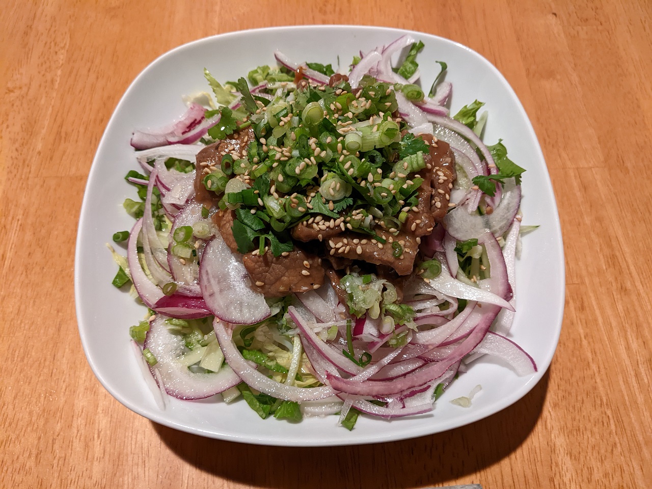lemongrass beef noodle salad