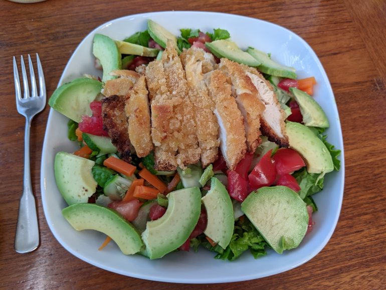 panko breaded chicken salad